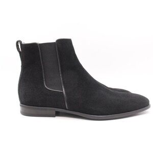 Aquatalia Adrian Chelsea Waterproof Boots Men's Size 12 Black Suede Pull On